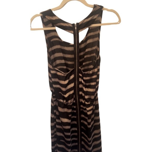 Paisley & Ivy Striped Backless Dress in Black & Tan - Picture 3 of 3